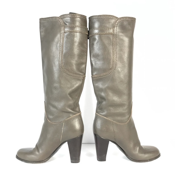 MaxMara Grey Leather Boots - Picture 5 of 7